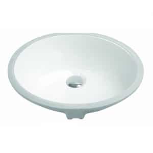 Oval Bowl Porcelain Undermount Sink