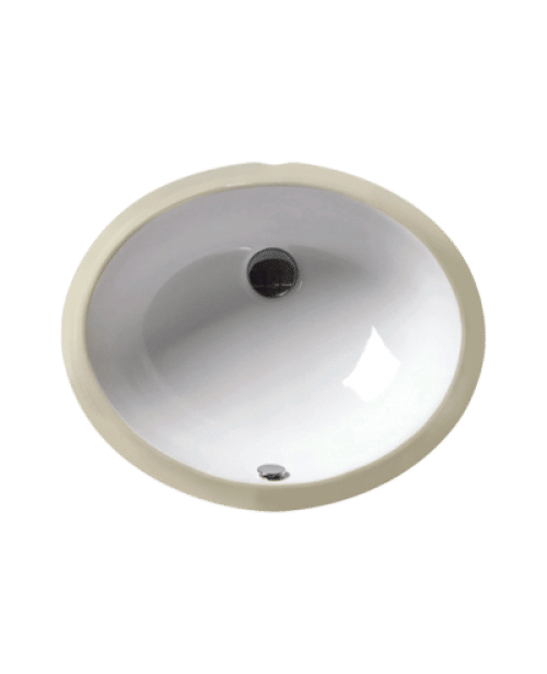 Oval Bowl Porcelain Undermount Sink