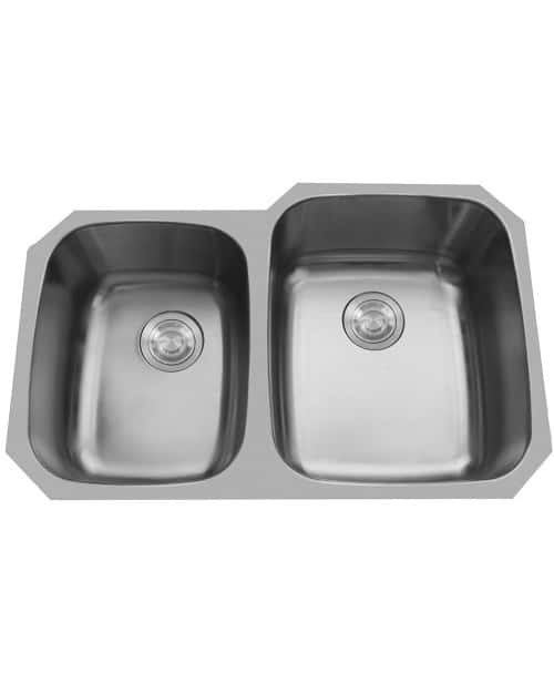 Double Bowl Undermount Stainless Steel Sink Cape Cod Quartz Countertops