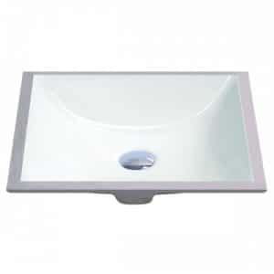 18" X 13" White Square Lavatory Sink